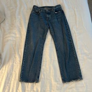 Levi’s 501- size 28- 30” inseam- worn once, excellent condition